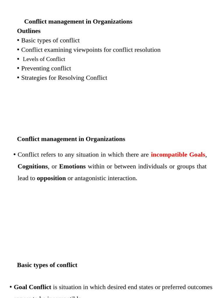 Effective Conflict Management Strategies | PDF | Conflict (Process ...