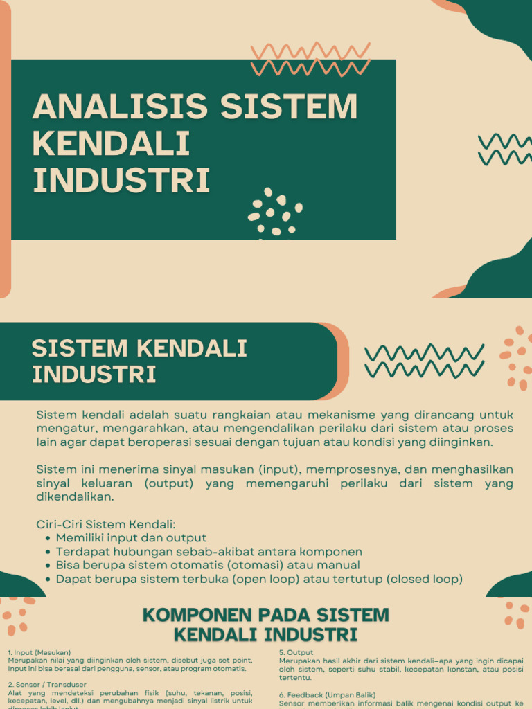 Komponen dan Fungsi Sistem Kendali Industri | PDF