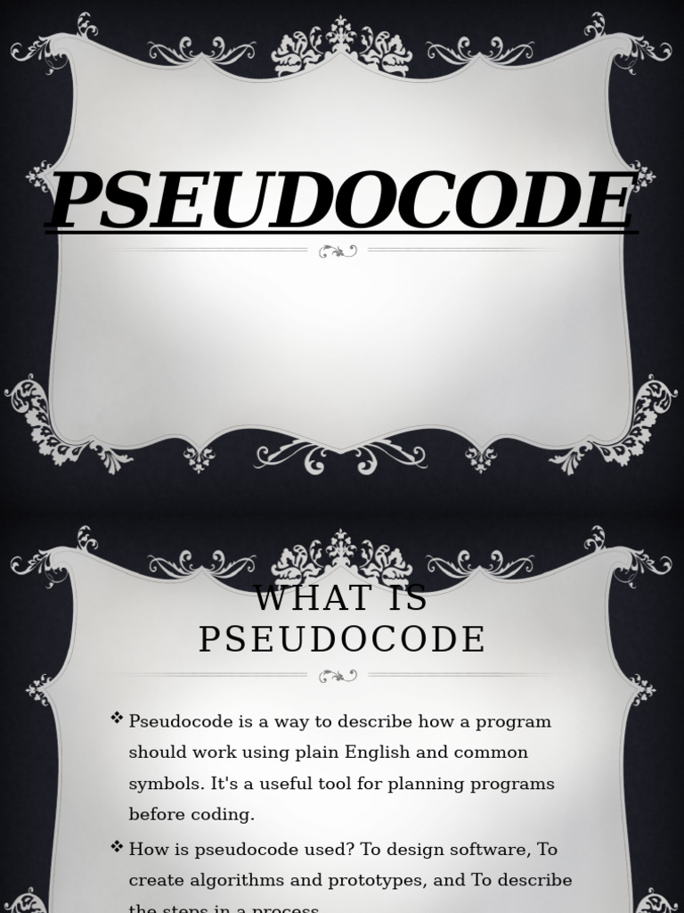 Pseudo Code | PDF