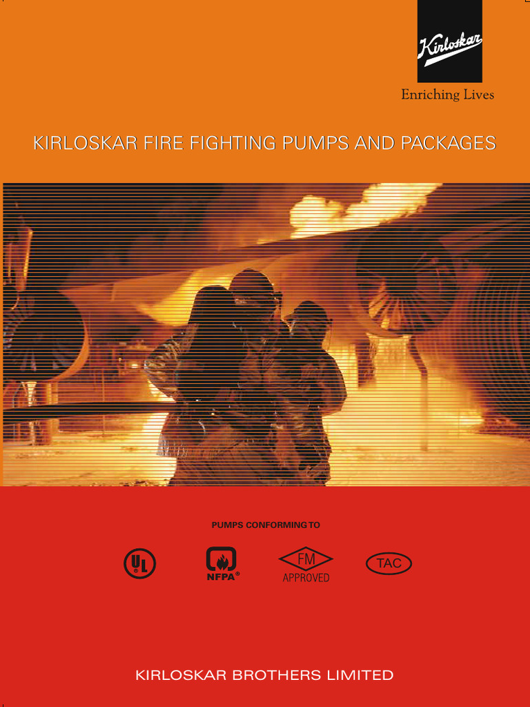 Kirloskar Fire Fighting Pumps Overview | PDF | Pump | Oil Refinery