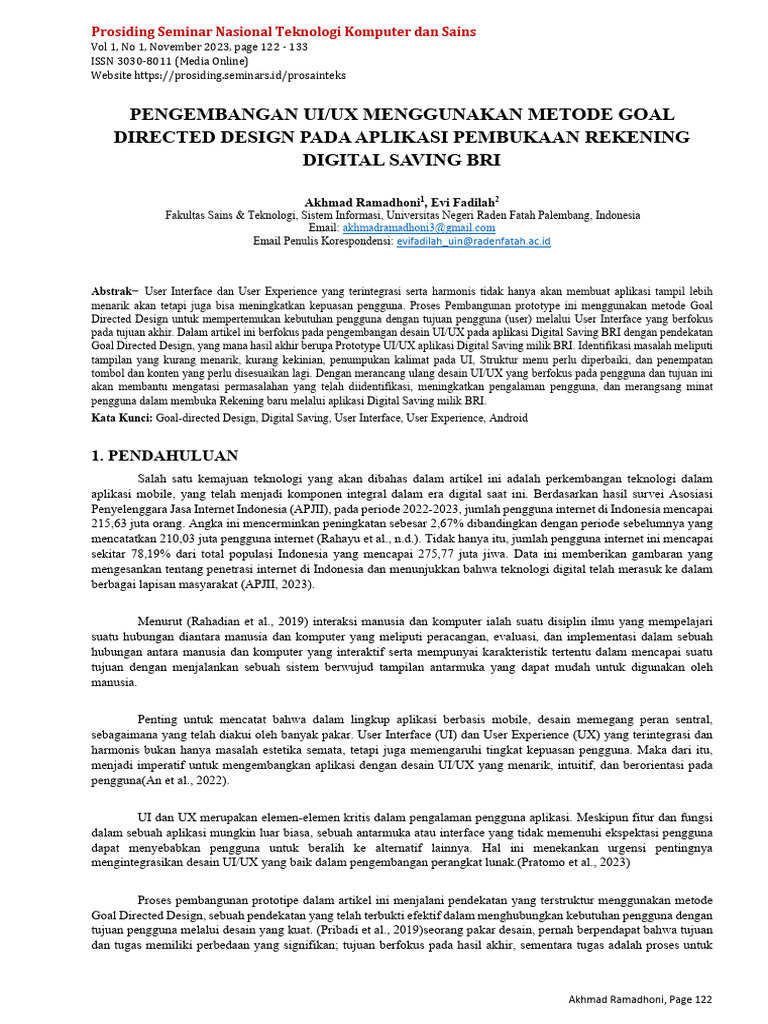 Pengembangan UI/UX Aplikasi Digital BRI | PDF