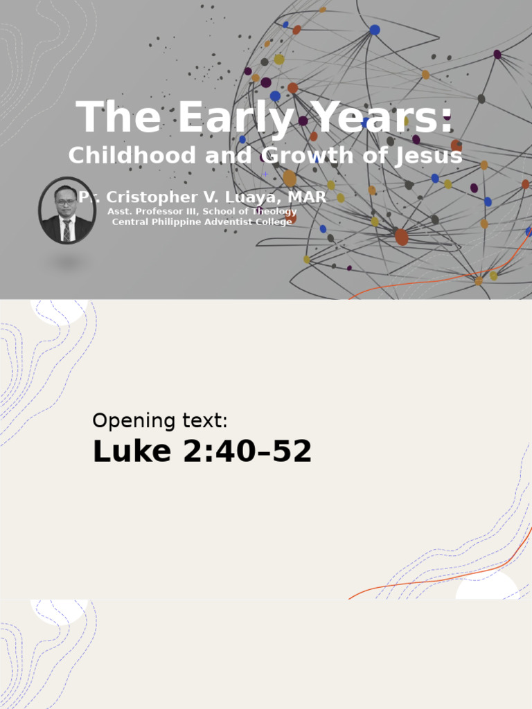 Jesus' Childhood: A Model for Growth | PDF | Jesus | Seventh Day ...
