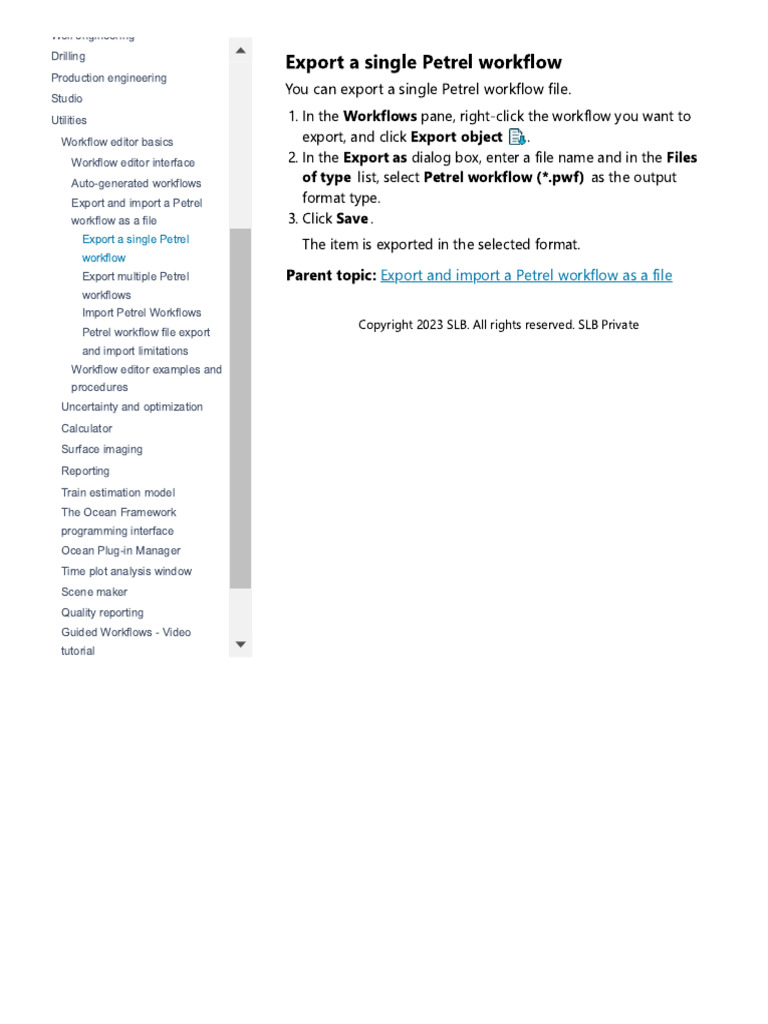 Petrel Workflow Overview | PDF