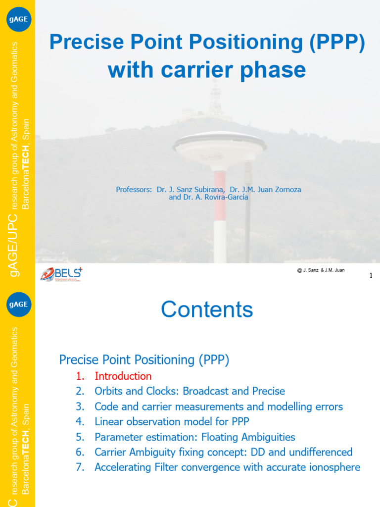 Precise Point Positioning Techniques | PDF | Tide | Satellite