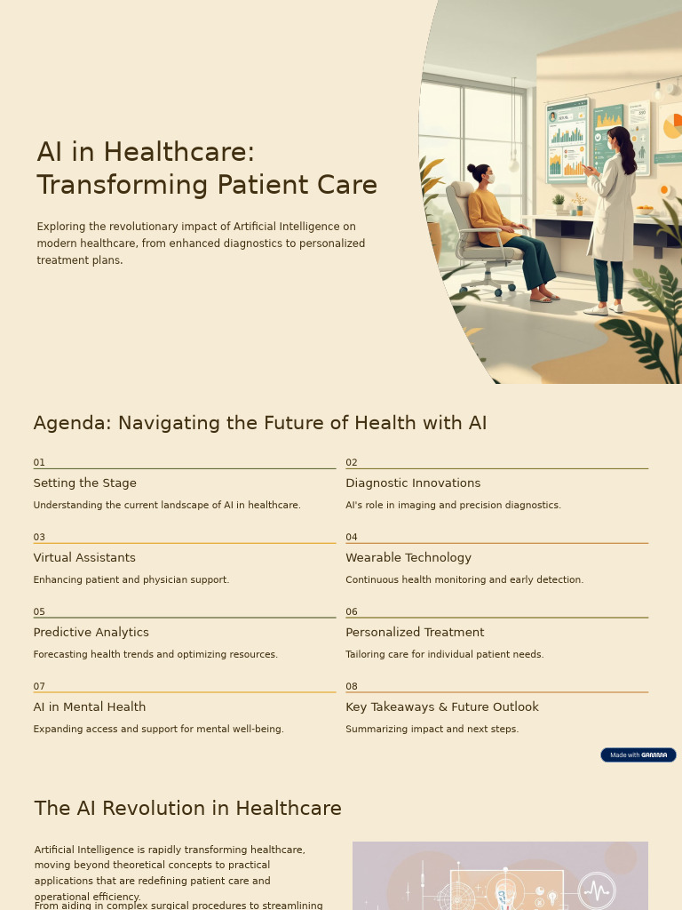 AI in Healthcare Transforming Patient Care | PDF | Artificial ...