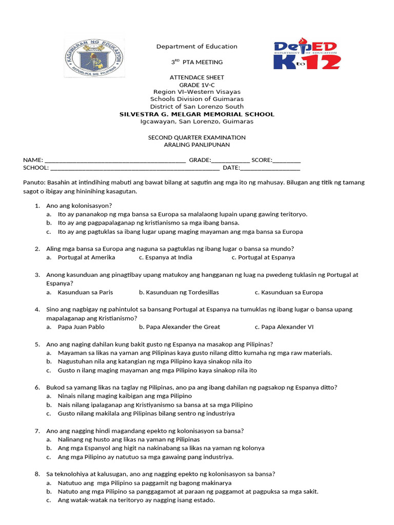 2nd PT - AP | PDF