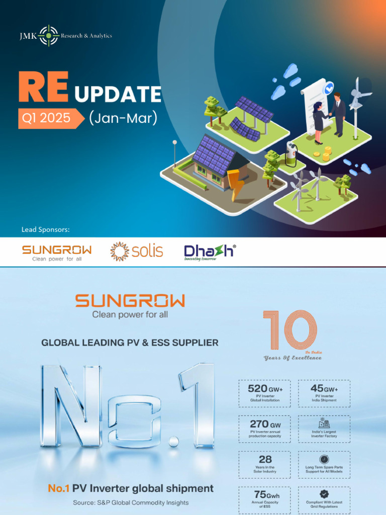 Q1 2025 India Renewable Energy Report | PDF | Solar Power | Renewable ...