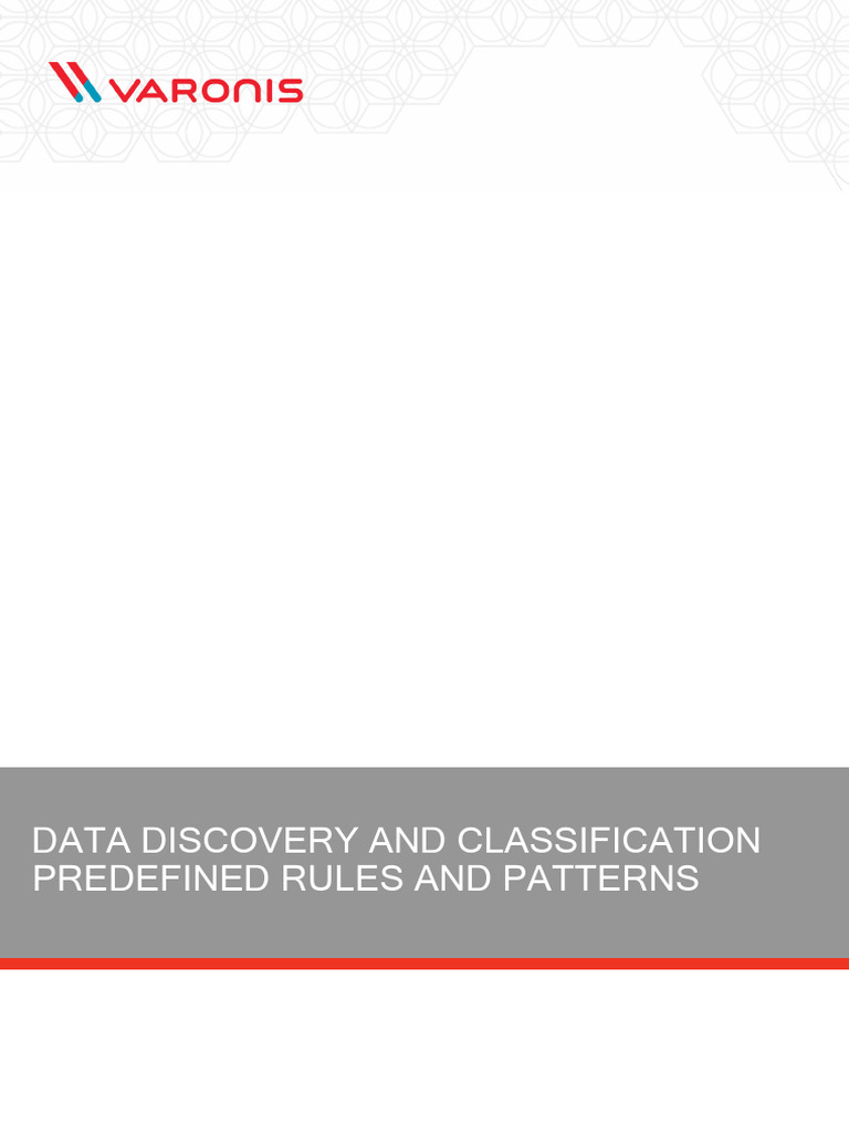 Data Discovery and Classification Predefined Rules and Patterns - 2025 ...