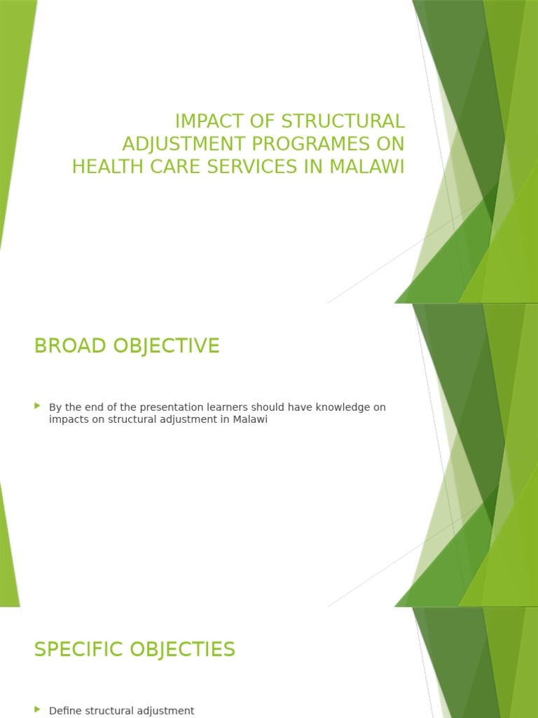 Effects of Structural Adjustment on Malawi Health | PDF | Structural ...