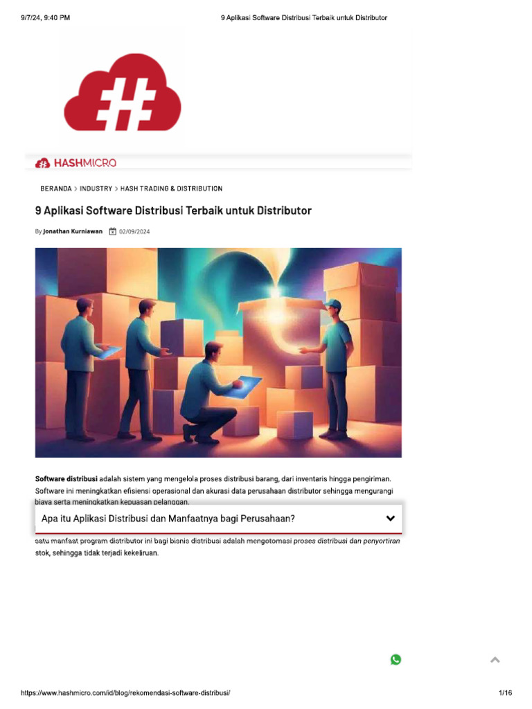 Distribution Software | PDF