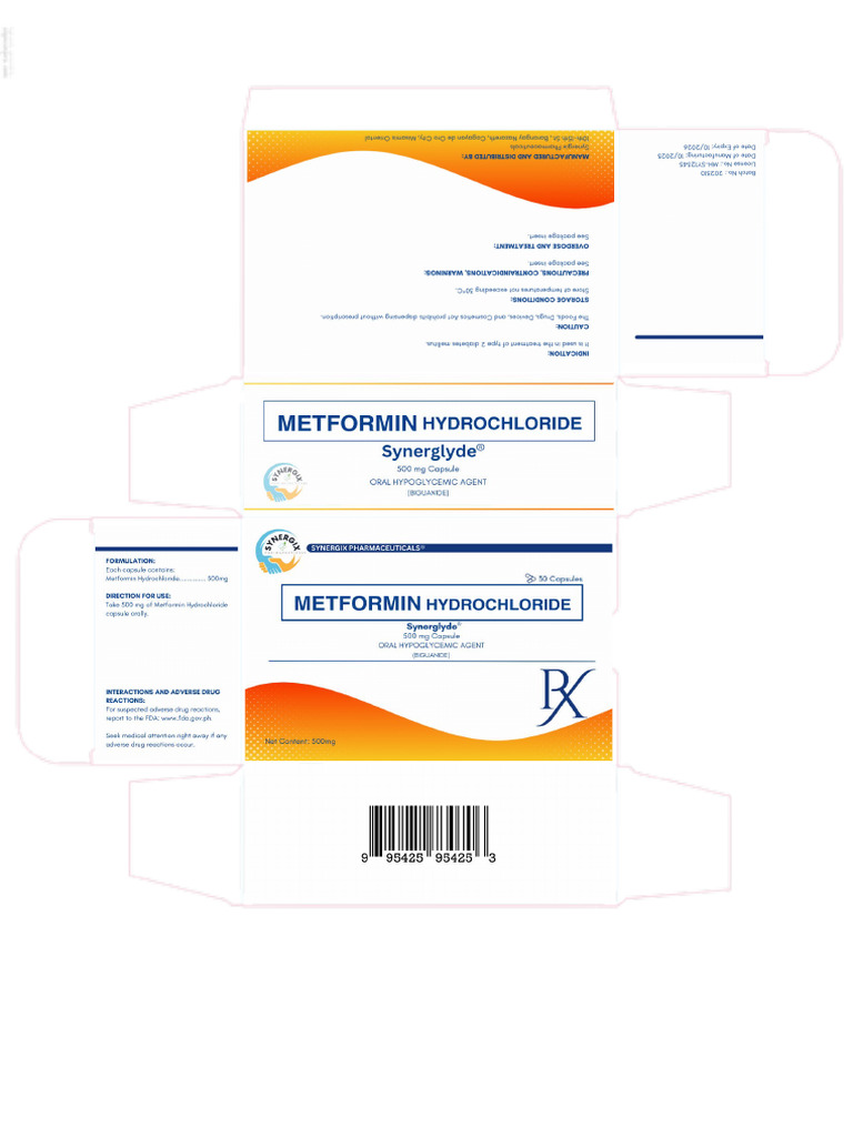 Metformin Box Final Finalllll | PDF
