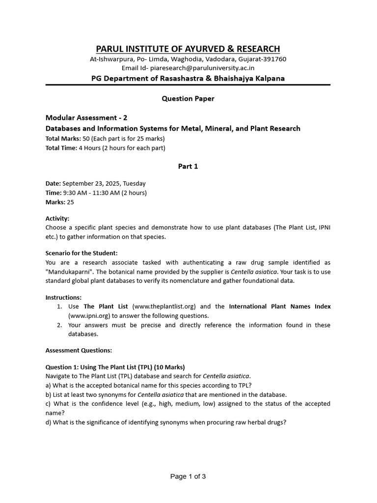 Using IPNI for Plant Research Validation | PDF | Databases ...