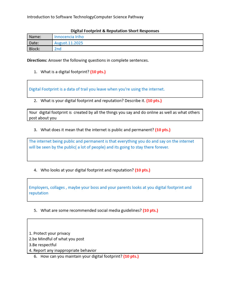 Understanding Your Digital Footprint | PDF
