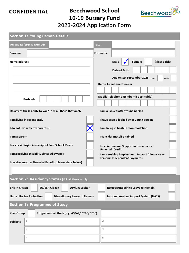 OSFC Bursary Application Form 2023-2024 | PDF | Social Security