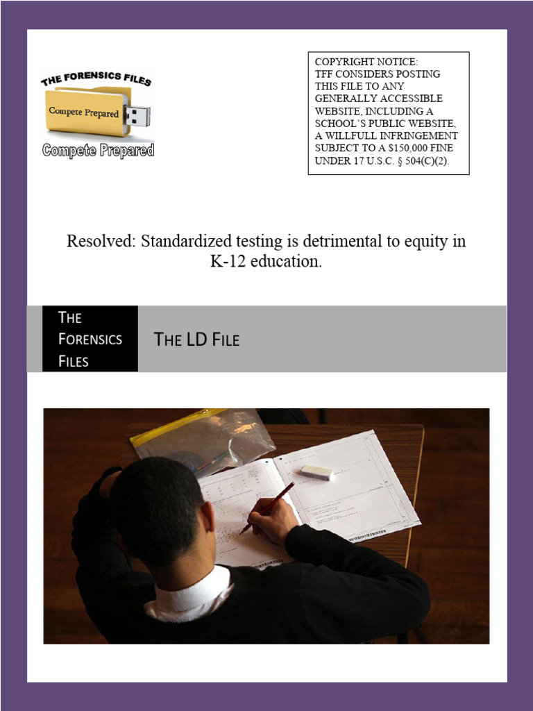 Impact of Standardized Testing on K-12 Equity | PDF | No Child Left ...