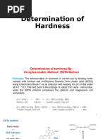 EDTA Method for Water Hardness Estimation | PDF | Titration | Chemistry