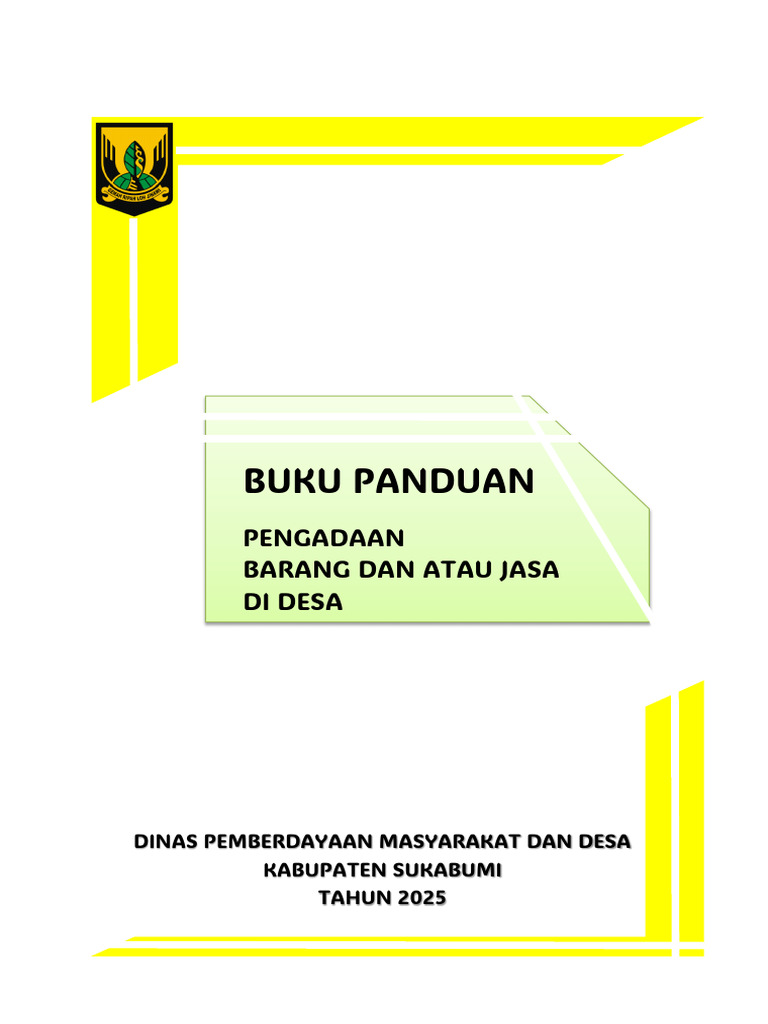 Buku Panduan Pengadaan Barang Jasa Di Desa - Cetak | PDF