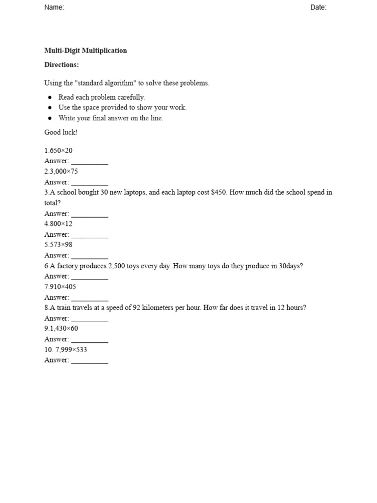 CBM Math Probe | PDF