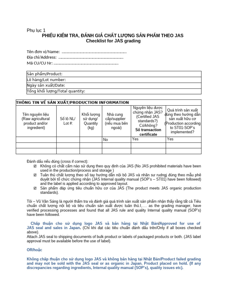 Grading Checklist 2 | PDF