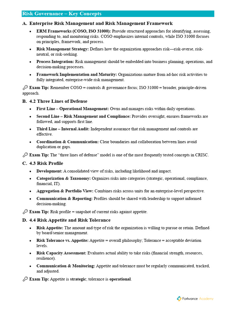 Key Concepts in Risk Governance | PDF | Risk Management | Risk