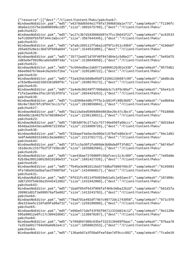 WindowsNoEditor Pak Chunk Files | PDF | Microsoft Software | Computer ...