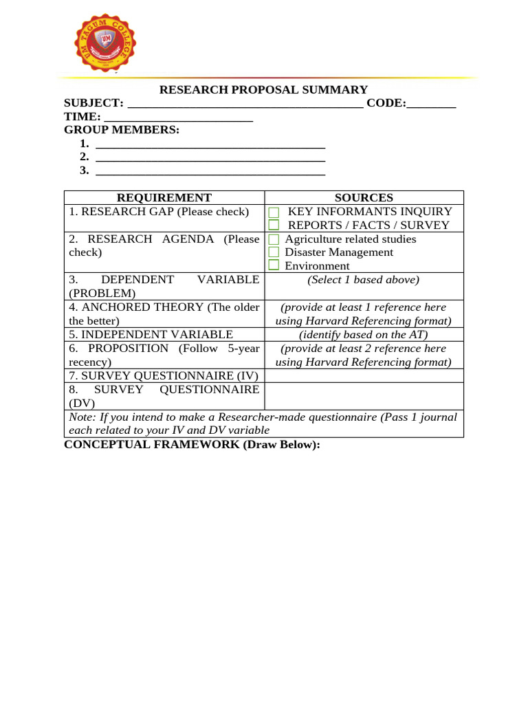 Research Proposal Summary | PDF