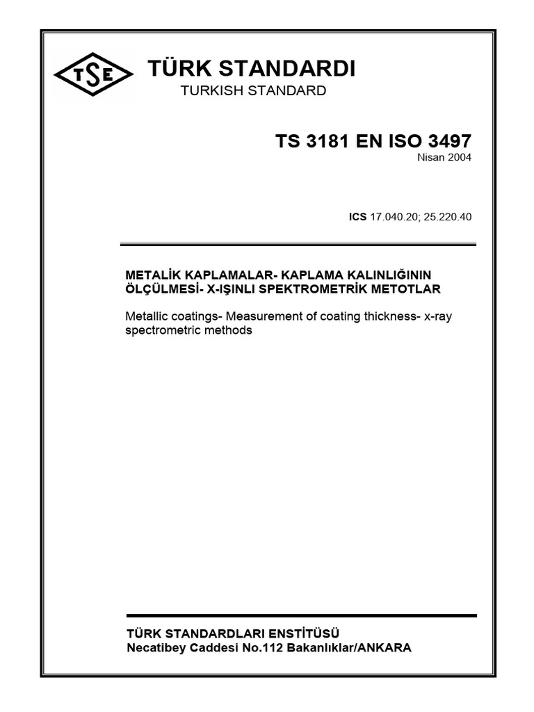 TS 3181 en Iso 3497 | PDF
