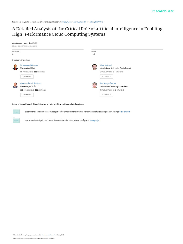 A Detailed Analysis of The Critical Role of Artificial Intelligence in ...