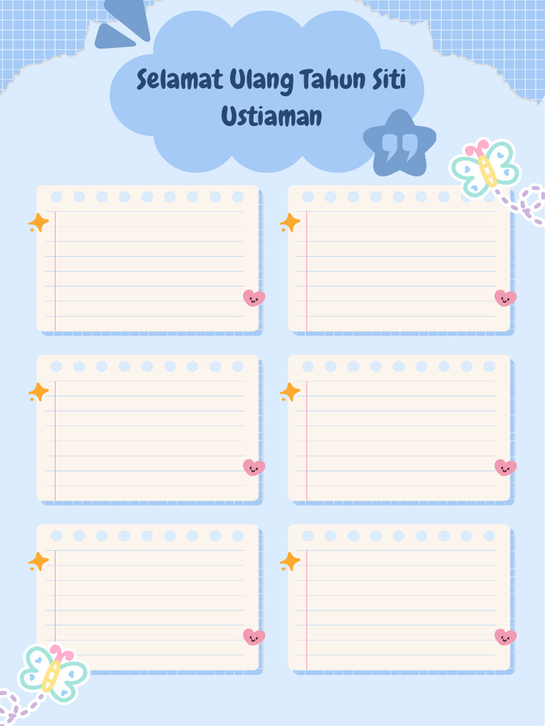 Blue Cuties Note Notepad | PDF