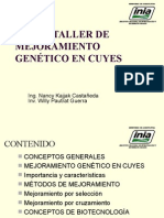 Curso Taller de Mejoramiento Genético en Cuyes