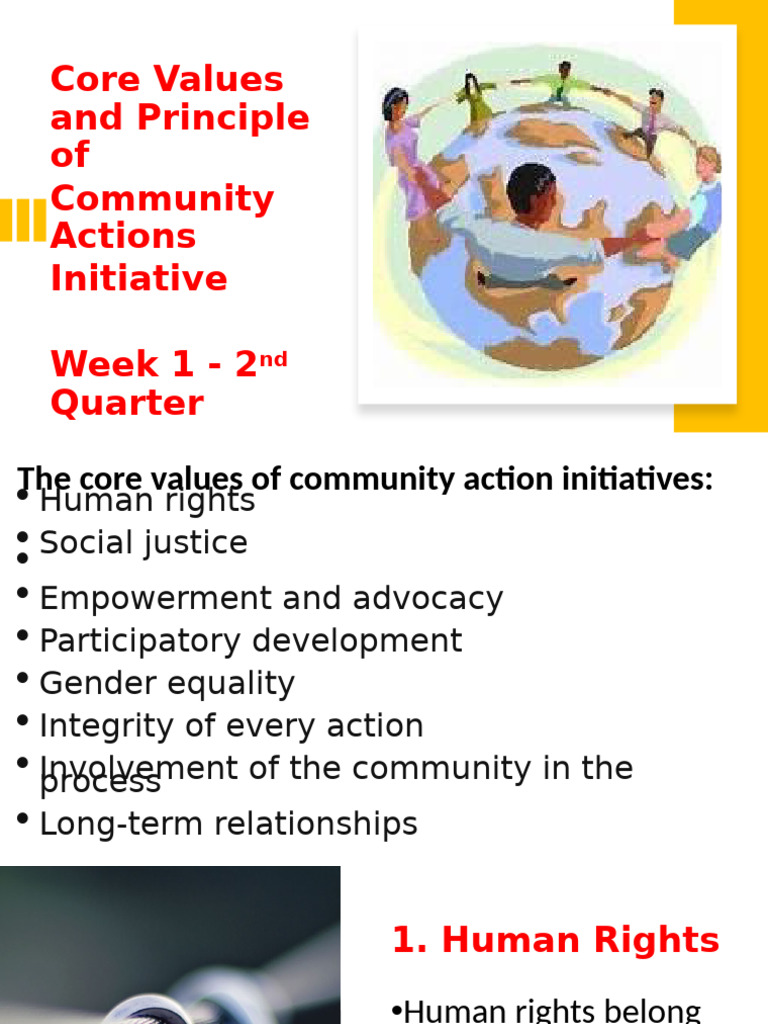 Core Values of Community Action Initiatives | PDF | Social Equality ...
