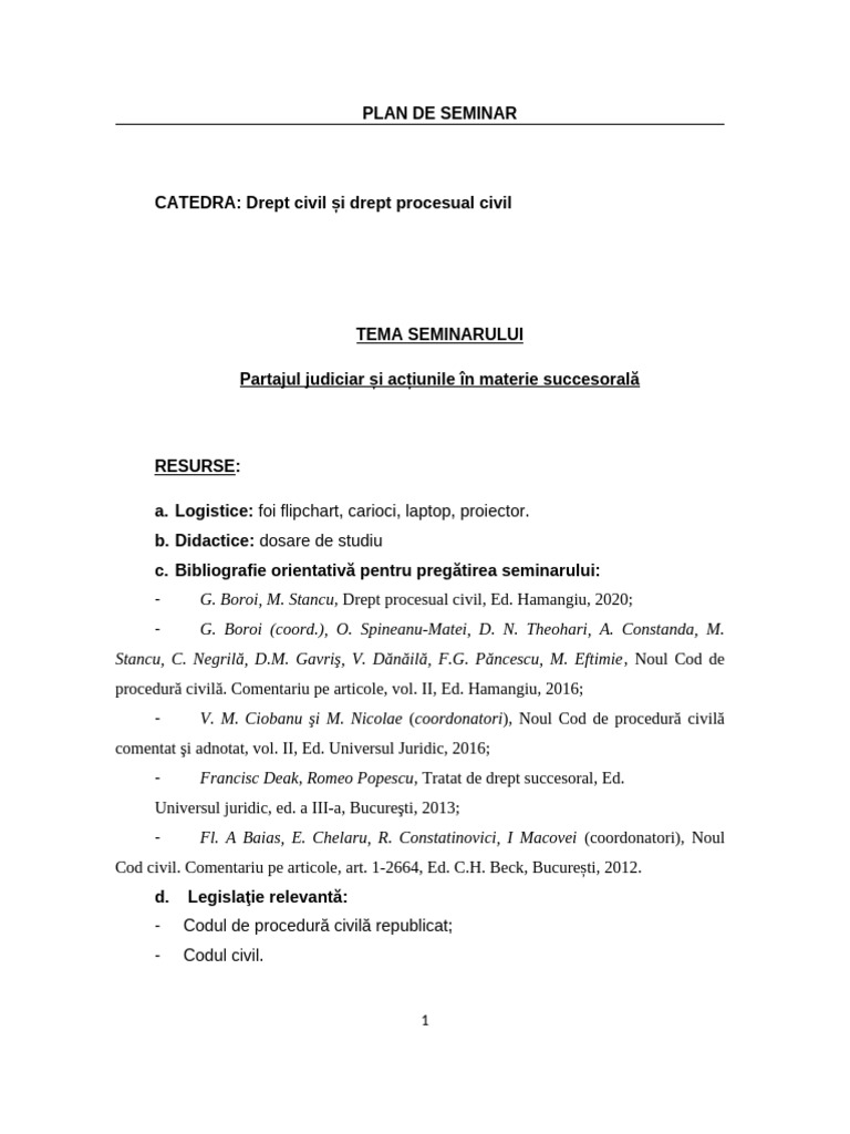 Plan Partaj Si Succesiuni Auditori (1) Util | PDF