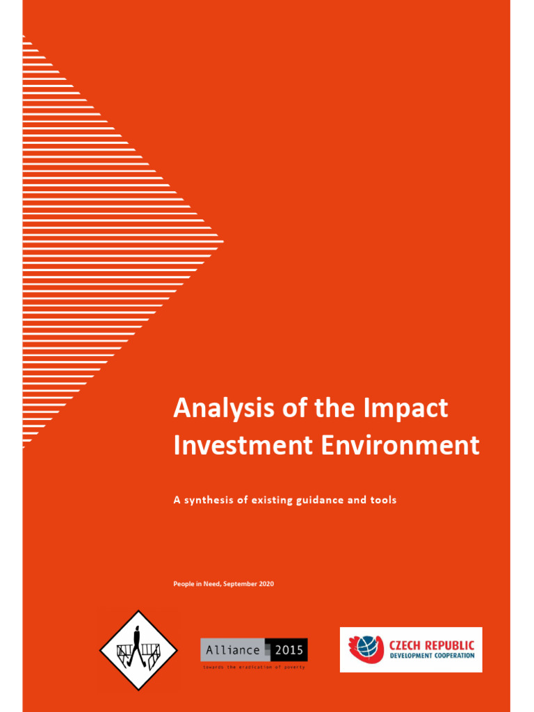 Impact Investment Environment Analysis | PDF | Investing | Sustainability