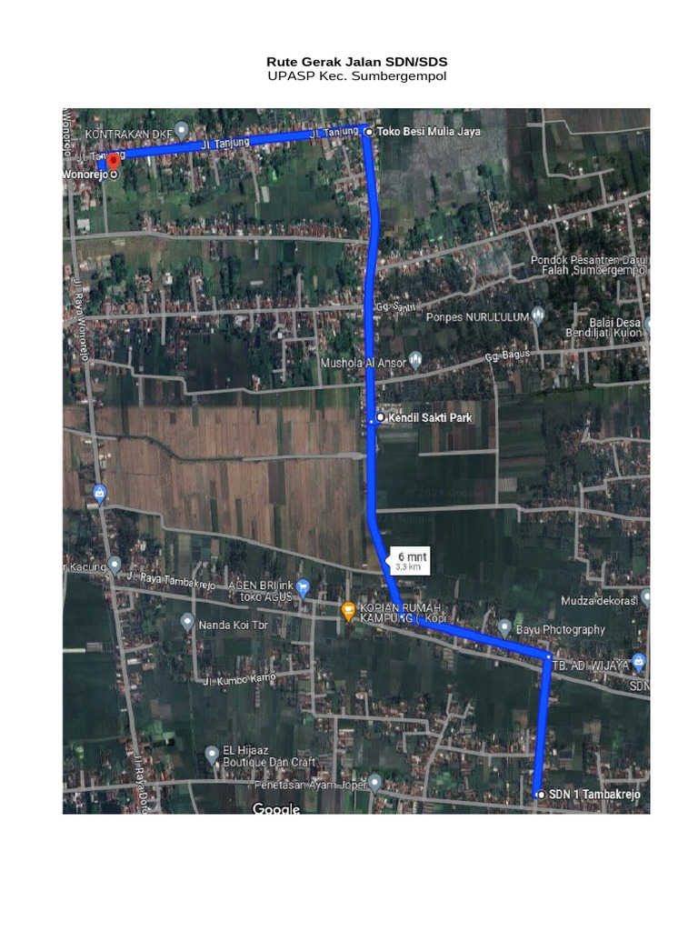 Rute Gerak Jalan SDN | PDF