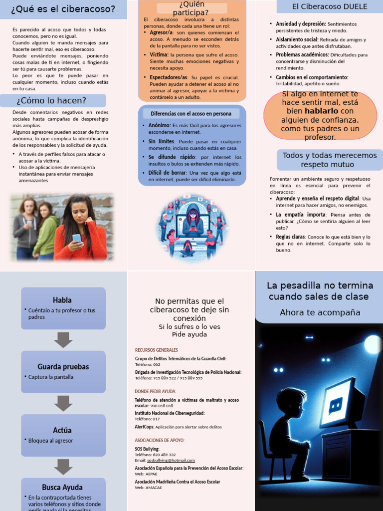 Prevención y Ayuda contra el Ciberacoso | PDF | Acoso cibernético ...