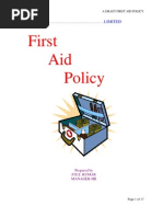 A First-Aid Policy