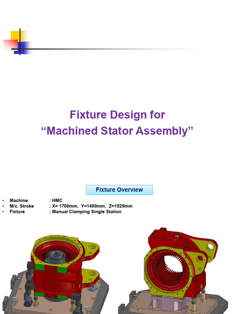 Fixture Design for Machined Stator Assembly | PDF | Mechanical Engineering