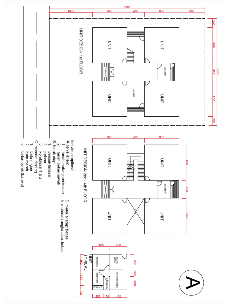 Unit Design Layouts and Specifications | PDF | Room | Interior Design