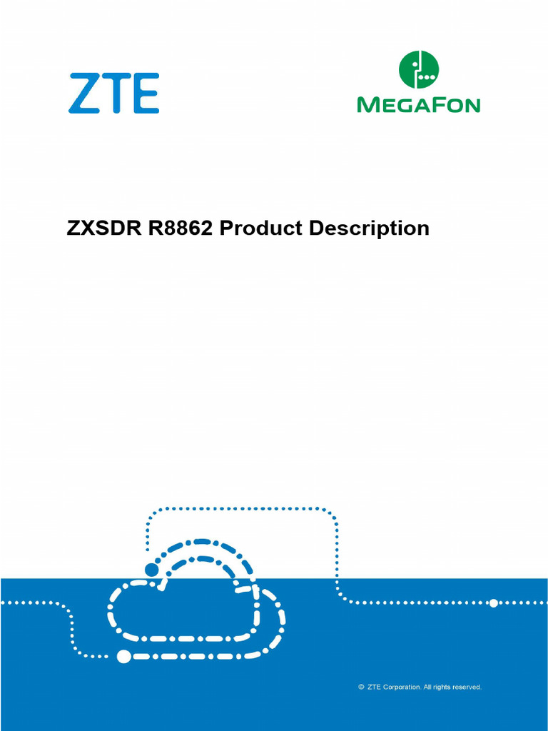 ZXSDR R8862 RRU Product Overview | PDF | Lte (Telecommunication) | Gsm