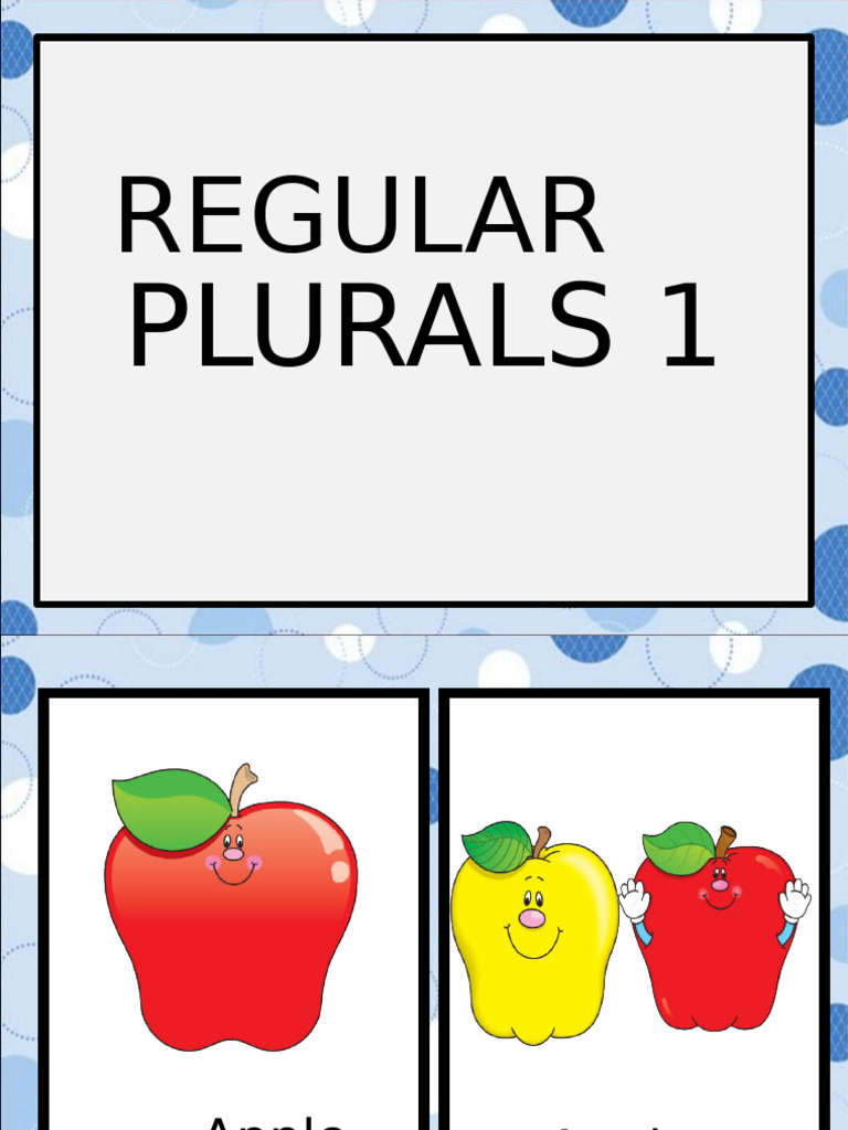 Regular and Irregular Plurals | PDF