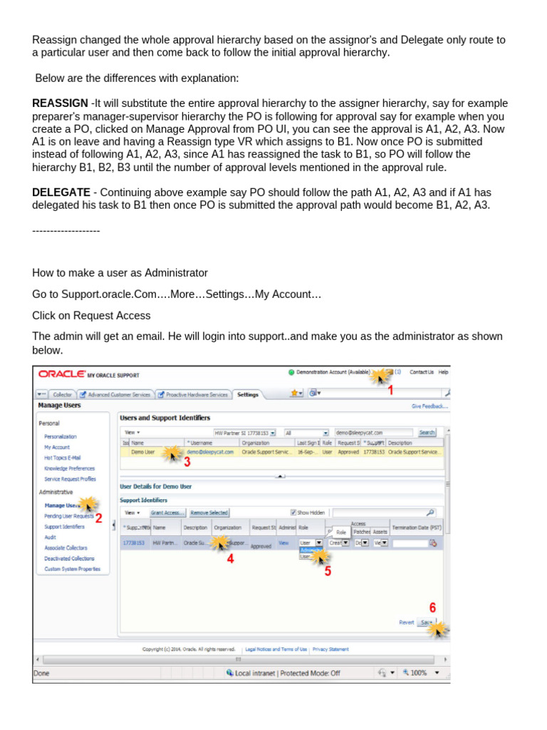 Approval Hierarchy Reassignment Guide | PDF