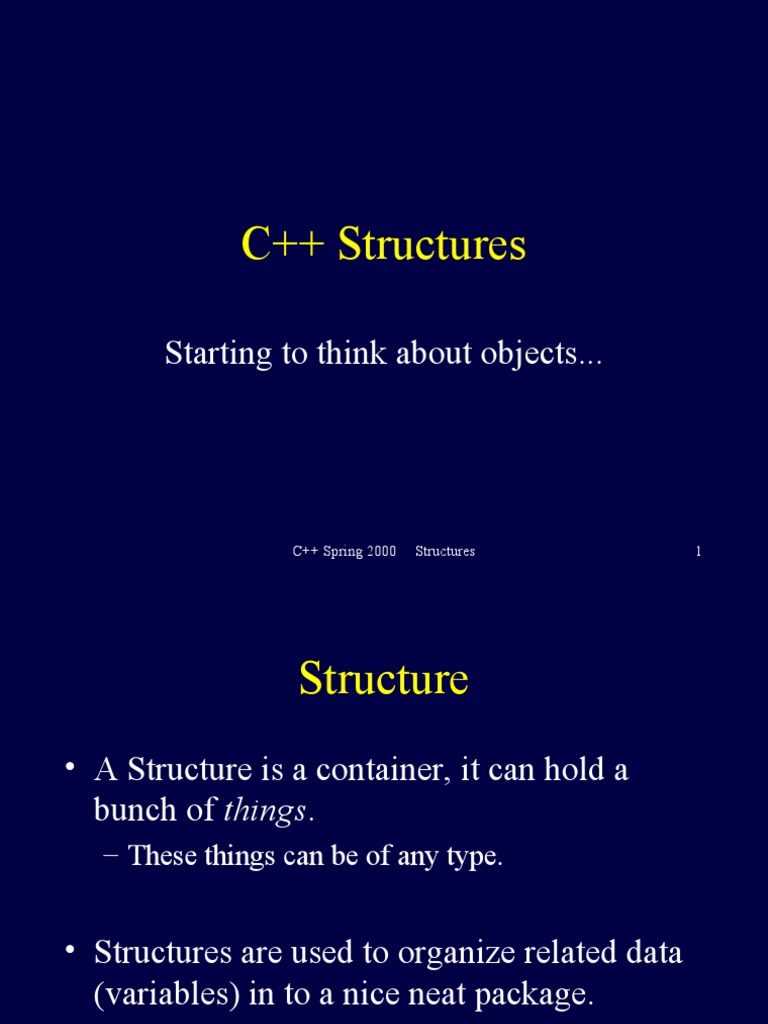Structures | PDF | Data Type | C++