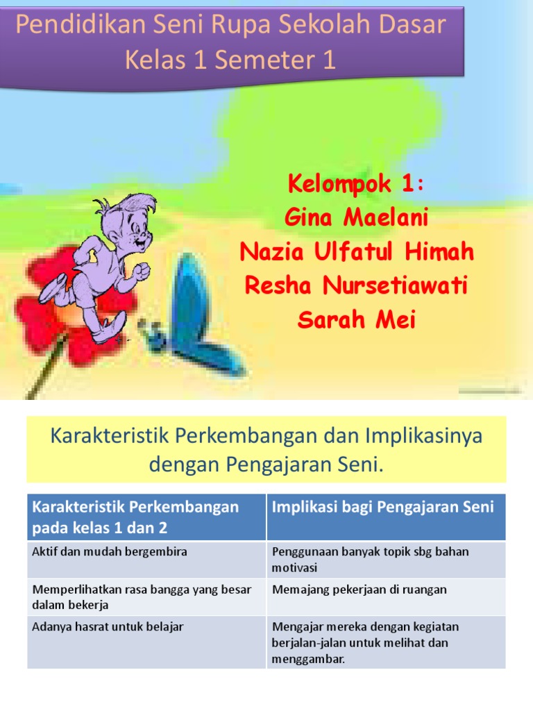 Pendidikan Seni Rupa Sekolah Dasar Kelas 1 Semester 1 | PDF | Seni