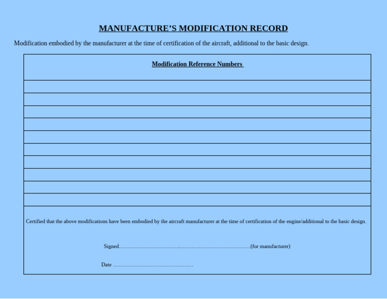 Page 04 Manufac Mod Record | PDF
