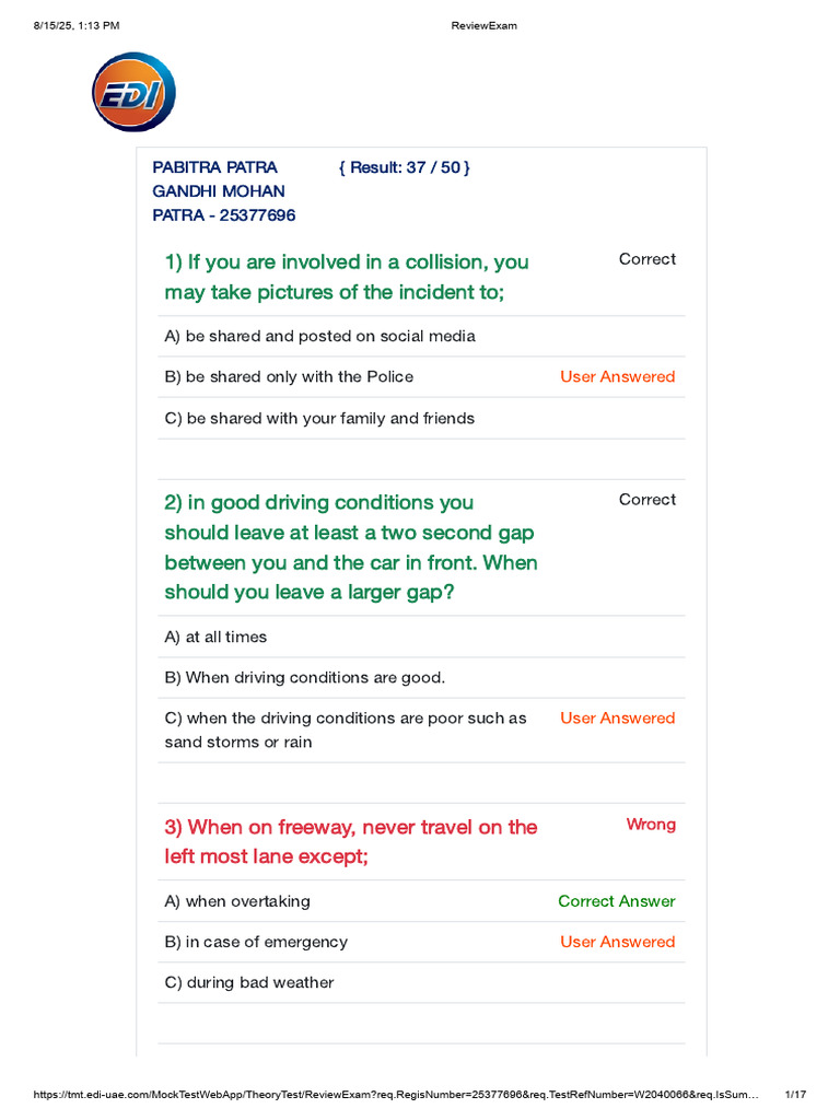 Safe Driving Practices and Guidelines | PDF | Traffic | Road Transport