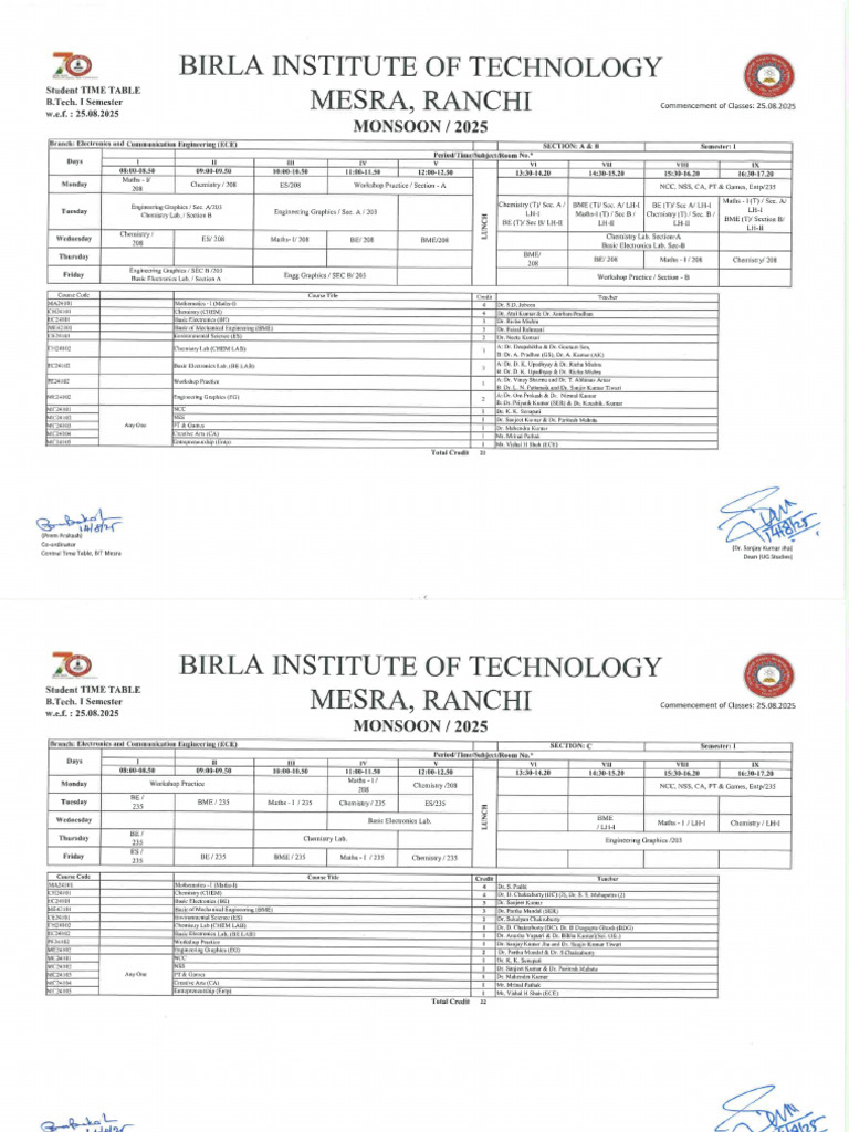 BTECH I Sem | PDF