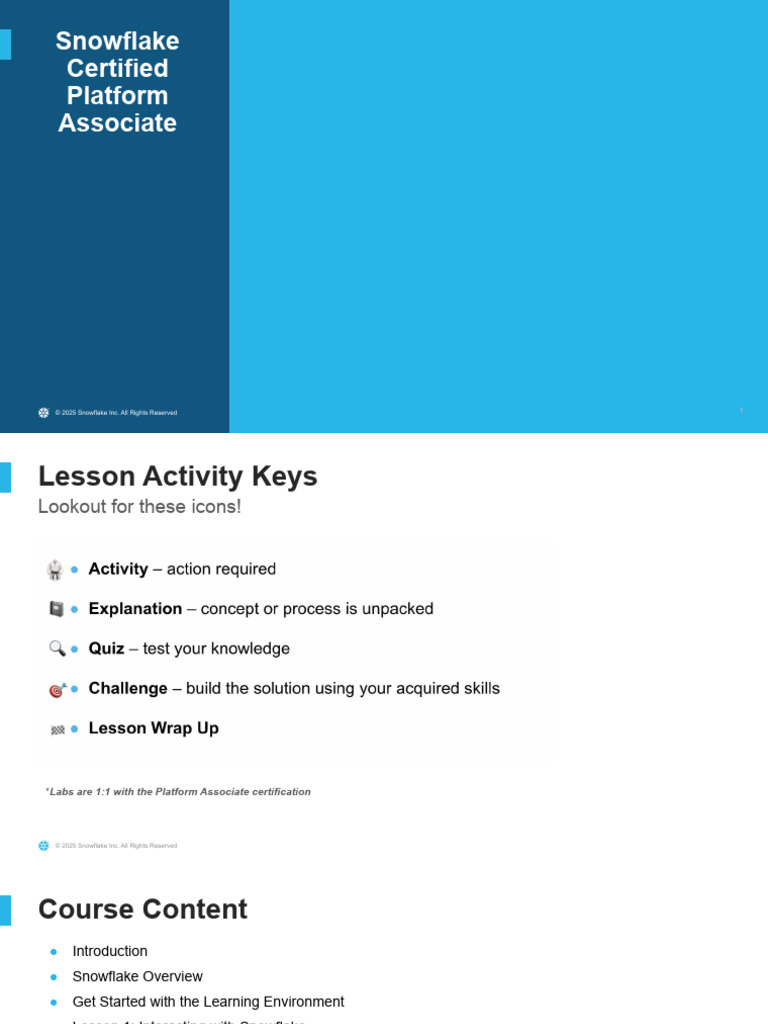 Snowflake Platform Training Overview | PDF | Databases | Scalability