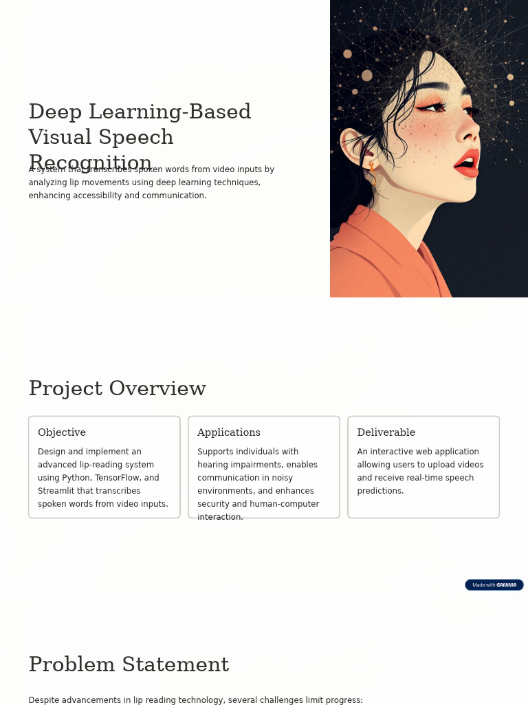 Deep Learning Visual Speech Recognition | PDF | Deep Learning | Speech ...