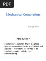 Mechanical Completion Procedure | PDF | General Contractor | Electrical ...