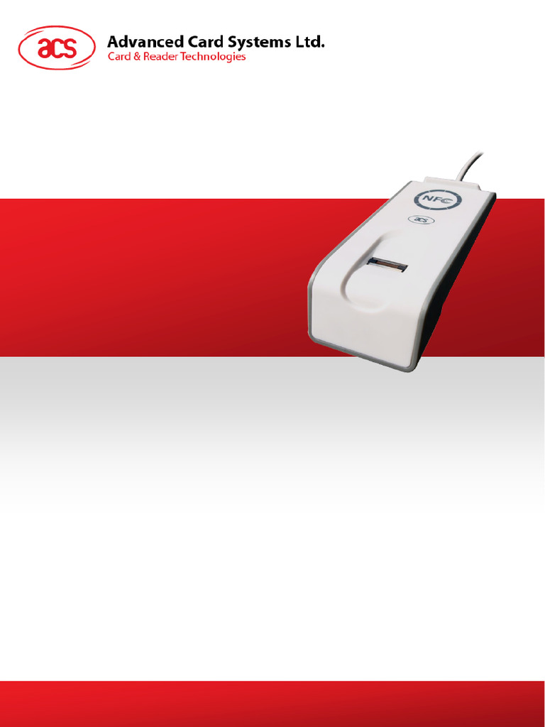 AET62 NFC Reader Manual | PDF | Smart Card | Usb